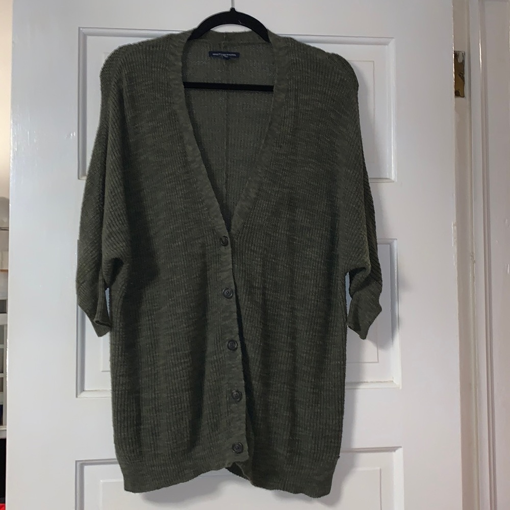 XS / Small American eagle knit cardigan green sweater